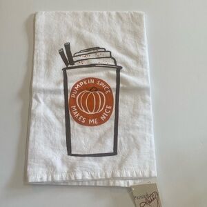 Fall kitchen towel by Primitves by Kathy 28x28 NEW with tags